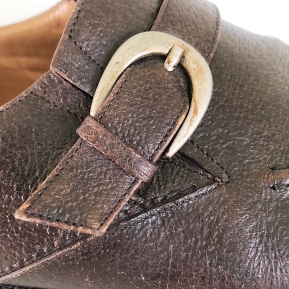 Bally Vicolo Italian Brown Leather Vintage Slip On Luxury Loafers - Picture 9 of 14